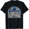 imageStar Wars R2D2 Droid Dont Push My Buttons TShirtBlack