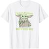imageStar Wars St Patricks Day Grogu The Luck Is Strong TShirtWhite