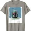 imageStar Wars The Book of Boba Fett Armor TShirtSlate Grey