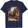 imageStar Wars The Book of Boba Fett Portrait TShirtNavy Blue