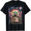 imageStar Wars The Child Starry Night TShirtBlack