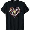 imageStar Wars The Mandalorian Grogu Heart Valentines Day TShirtBlack