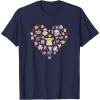 imageStar Wars The Mandalorian Grogu Heart Valentines Day TShirtNavy Blue