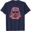 imageStar Wars Valentines Day Darth Vader Helmet Love Hearts TShirtNavy Blue