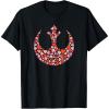 imageStar Wars Valentines Day Rebel Alliance Symbol Logo Hearts TShirtBlack