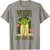 imageStar Wars Yoda One For Me Cute Valentines Day Disney TShirtSlate Grey