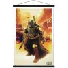 imageTrends International Star Wars The Book of Boba Fett  Boba In Canyon Wall Poster 22375quot x 34quot Premium Unframed VersionPremium Print and Black Hanger Bundle