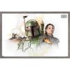 imageTrends International Star Wars The Book of Boba Fett  Boba and Fennec Shand Illustrated Wall Poster 34L x 224W Premium Unframed VersionBarnwood Framed Version