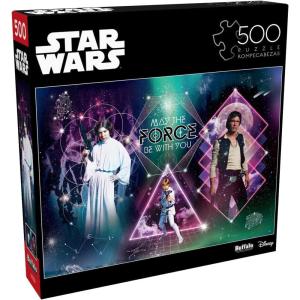imageBuffalo Games  Star Wars   Galactic Trio  500 Piece Jigsaw Puzzle for Adults Challenging Puzzle Perfect for Game Nights  Finished Size is 2125 x 1500