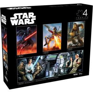 imageBuffalo Games  Star Wars  4 x 1 Multipack  Classic Multipack 2  Multi Piece Jigsaw Puzzle for Adults Challenging Puzzle Perfect for Game Nights  Finished Size Varies