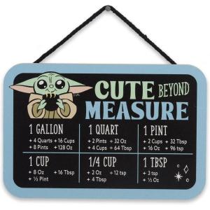 imageDisney Star Wars Darth Vader Hanging Wood Measuring Sign  Measure and Rule the Kitchen Conversion Chart for HomeBlackBlue
