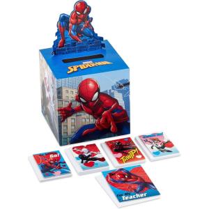 imageHallmark DisneyPixar Toy Story Valentines Day Cards and Mailbox for Kids School Classroom Exchange 1 Box 32 Valentine Cards 1 Teacher CardSpiderMan  Pop Up Box