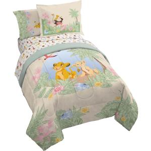 imageJay Franco Kids Comforter Set Includes Sheets and Pillow Covers  Soft and Cozy Bed Set for Stylish Room Decor Dark Blue  Star Wars 5 Piece Twin BeddingMulti  Lion King