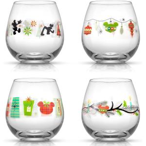 imageJoyJolt Star Wars Dark Side Stemless Drinking Glasses Set of 4 15 oz Tumblers Kitchen Glasses ft General Grievous Kylo Ren Darth Vader Emperor Palpatine Darth Maul4 Count Pack of 1