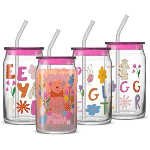 imageJoyJolt Star Wars Now Playing Collection Tumblers 169oz Classic Can Shape Tumbler Drinking Glass Cups Set Glass Tumbler Set of 4 wGlass Straws Star Wars Gifts Star Wars Glassware Large ClearWinnie the Pooh