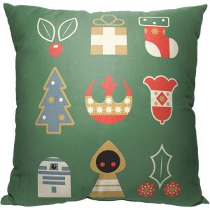 imageNorthwest Classic Pillow 18quot x 18quot Love and Star WarsA Star Wars Holiday