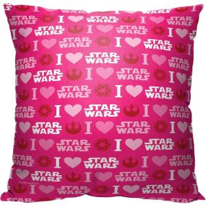 imageNorthwest Classic Pillow 18quot x 18quot Love and Star WarsI Love Star Wars