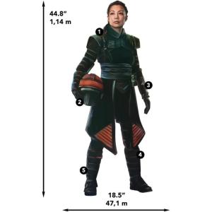 imageRoomMates Star Wars The Book of Boba Fett Fennec Shand Giant Peel and Stick Wall Decals RMK5139GMFennec Shand