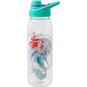 imageSilver Buffalo Star Wars Darth Vader Water Bottle With ScrewOn Lid 28 OuncesDisney Princess Ariel