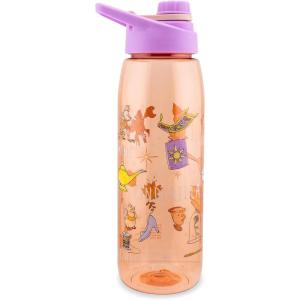 imageSilver Buffalo Star Wars Darth Vader Water Bottle With ScrewOn Lid 28 OuncesDisney Princess Icons
