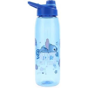 imageSilver Buffalo Star Wars Darth Vader Water Bottle With ScrewOn Lid 28 OuncesLilo and Stitch Nope Not Today