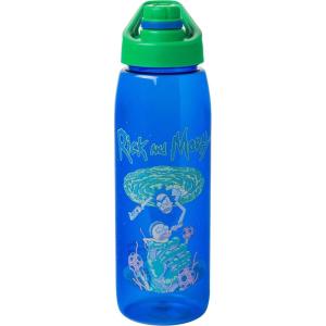 imageSilver Buffalo Star Wars Darth Vader Water Bottle With ScrewOn Lid 28 OuncesRick and Morty Portal Grab