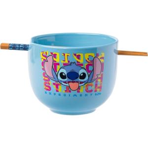 imageSilver Buffalo Star Wars Japanese Art Featuring Darth Vader Yoda Chewbacca Death Star and Stormtrooper Ceramic Ramen Noodle Rice Bowl with Chopsticks Microwave Safe 30 OuncesLilo and Stitch Experiment 626