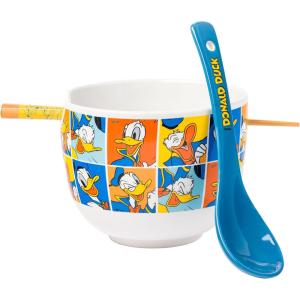 imageSilver Buffalo Star Wars Japanese Art Featuring Darth Vader Yoda Chewbacca Death Star and Stormtrooper Ceramic Ramen Noodle Rice Bowl with Chopsticks Microwave Safe 30 OuncesDonald Duck Spoon