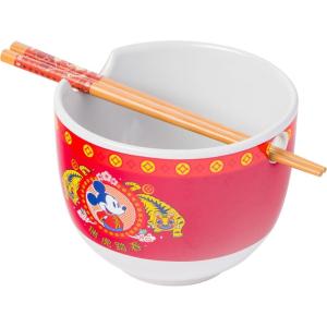 imageSilver Buffalo Star Wars Japanese Art Featuring Darth Vader Yoda Chewbacca Death Star and Stormtrooper Ceramic Ramen Noodle Rice Bowl with Chopsticks Microwave Safe 30 OuncesMickey Mouse Lunar Year Tiger