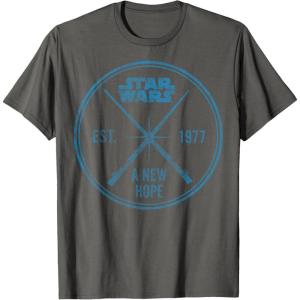 imageStar Wars A New Hope Est 1977 Vintage Craft Graphic TShirt TShirtAsphalt Grey