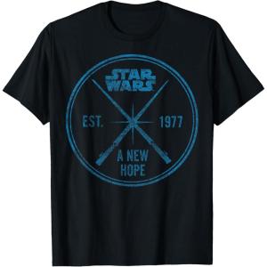 imageStar Wars A New Hope Est 1977 Vintage Craft Graphic TShirt TShirtBlack