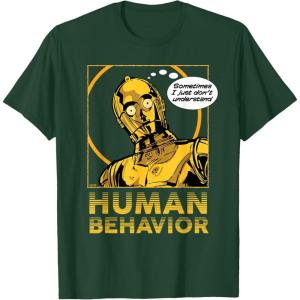 imageStar Wars C3PO I Just Dont Understand Human Behavior Quote TShirtDark Green
