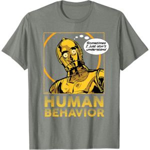 imageStar Wars C3PO I Just Dont Understand Human Behavior Quote TShirtOlive Heather