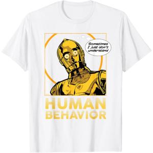 imageStar Wars C3PO I Just Dont Understand Human Behavior Quote TShirtWhite