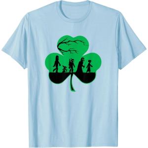 imageStar Wars Characters Silhouettes Shamrock St Patricks Day TShirtBaby Blue