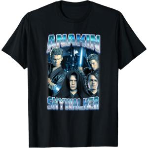 imageStar Wars Classic Anakin Skywalker Photo Collage Poster TShirtBlack