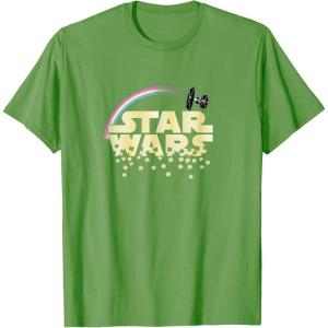 imageStar Wars Classic St Patricks Day Raining Clovers Logo TShirtGrass Green