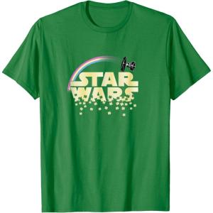 imageStar Wars Classic St Patricks Day Raining Clovers Logo TShirtKelly Green