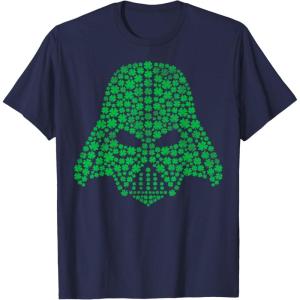 imageStar Wars Darth Vader Clover Saint Patricks Graphic TShirt TShirtNavy Blue