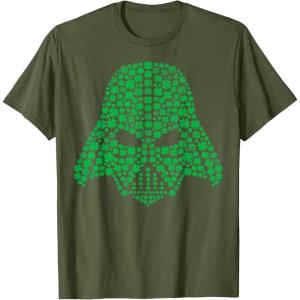 imageStar Wars Darth Vader Clover Saint Patricks Graphic TShirt TShirtOlive Green