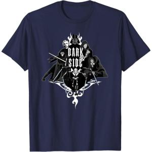 imageStar Wars Darth Vader Dark Side Galactic Villains Gothic TShirtNavy Blue