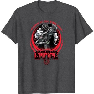 imageStar Wars Darth Vader Galactic Empire Power of the Dark Side TShirtDark Heather Grey