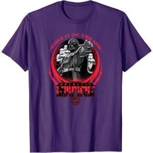imageStar Wars Darth Vader Galactic Empire Power of the Dark Side TShirtPurple