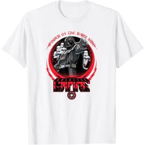 imageStar Wars Darth Vader Galactic Empire Power of the Dark Side TShirtWhite