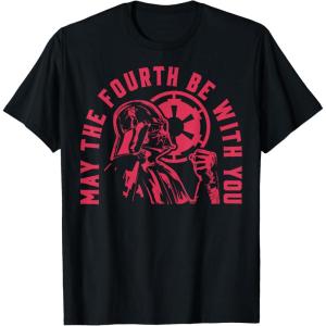 imageStar Wars Darth Vader May The Fourth Be With You Red Hue TShirtBlack
