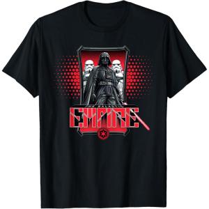 imageStar Wars Darth Vader and Stormtroopers The Galactic Empire TShirtBlack