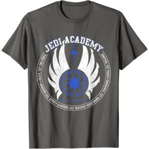 imageStar Wars Jedi Academy Logo Est 4000 BBY TShirtAsphalt Grey