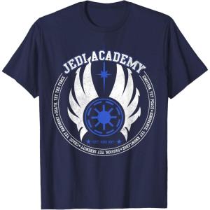 imageStar Wars Jedi Academy Logo Est 4000 BBY TShirtNavy Blue