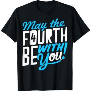 imageStar Wars May The 4th Be With You Colorful Word Stack TShirtBlack