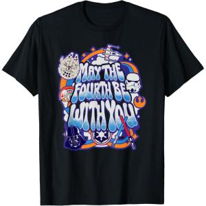imageStar Wars May The Fourth Be With You Empire Pop Art TShirtBlack